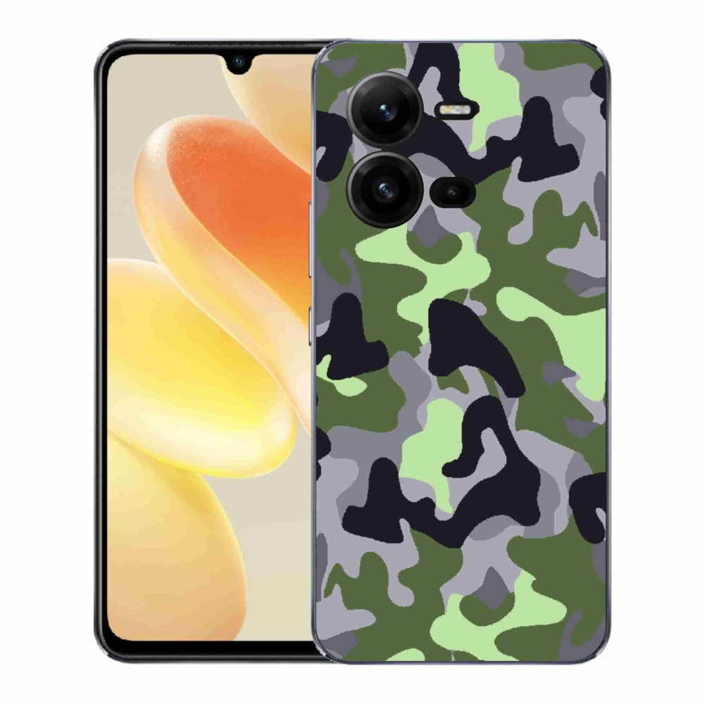 Gelový kryt mmCase na Vivo X80 Lite - maskáčový vzor 7