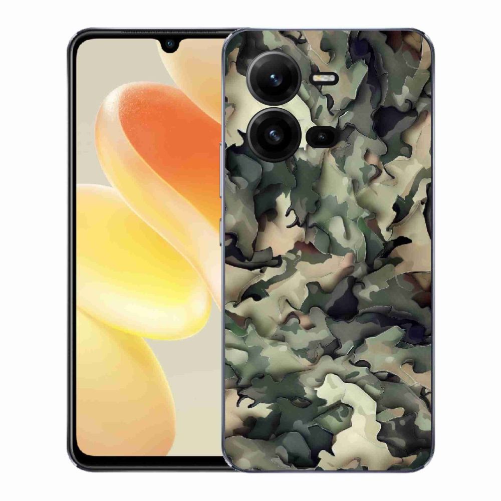 Gelový kryt mmCase na Vivo X80 Lite - maskáčový vzor 9