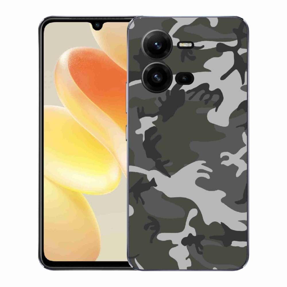 Gelový kryt mmCase na Vivo X80 Lite - maskáčový vzor