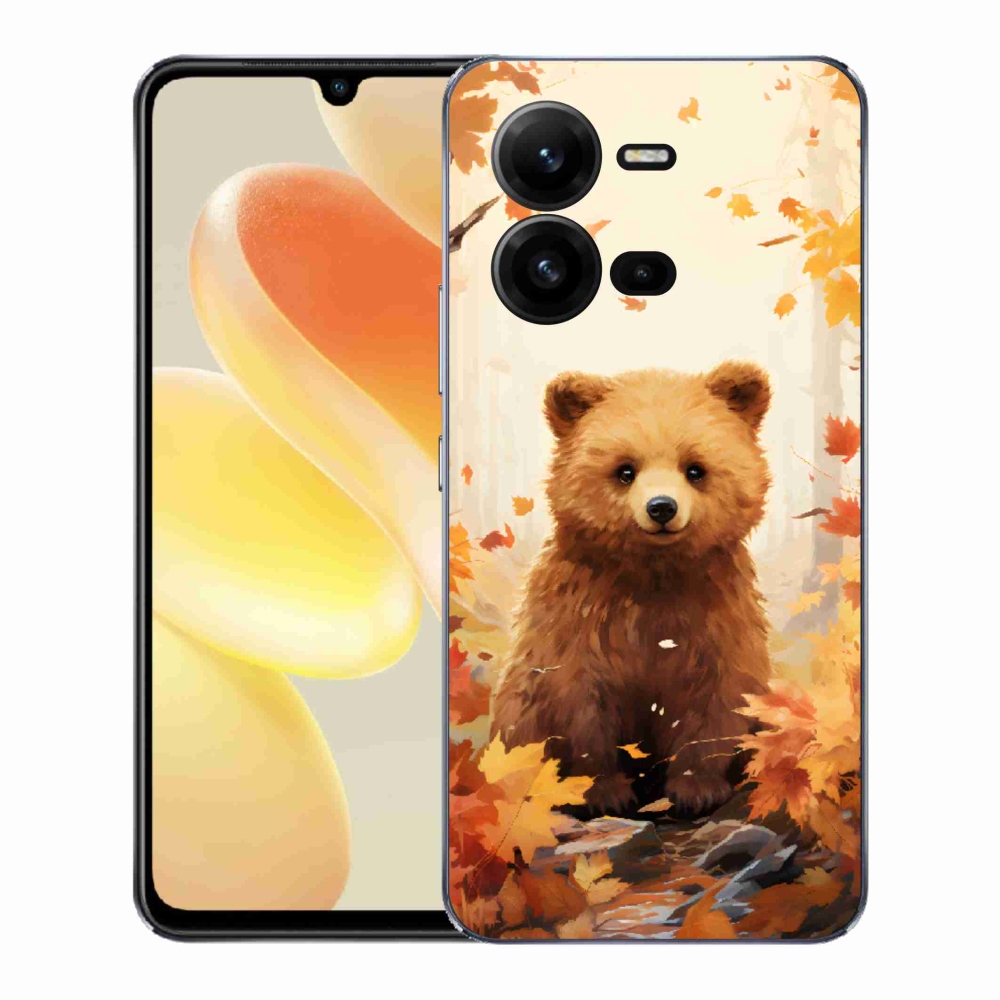 Gelový kryt mmCase na Vivo X80 Lite - medvěd v lese