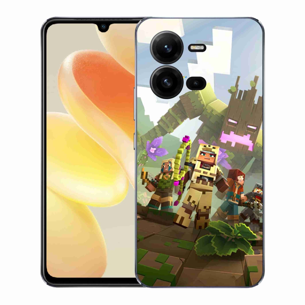 Gelový kryt mmCase na Vivo X80 Lite - minecraft 1