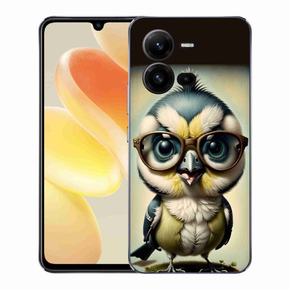 Gelový kryt mmCase na Vivo X80 Lite - mládě s brýlemi