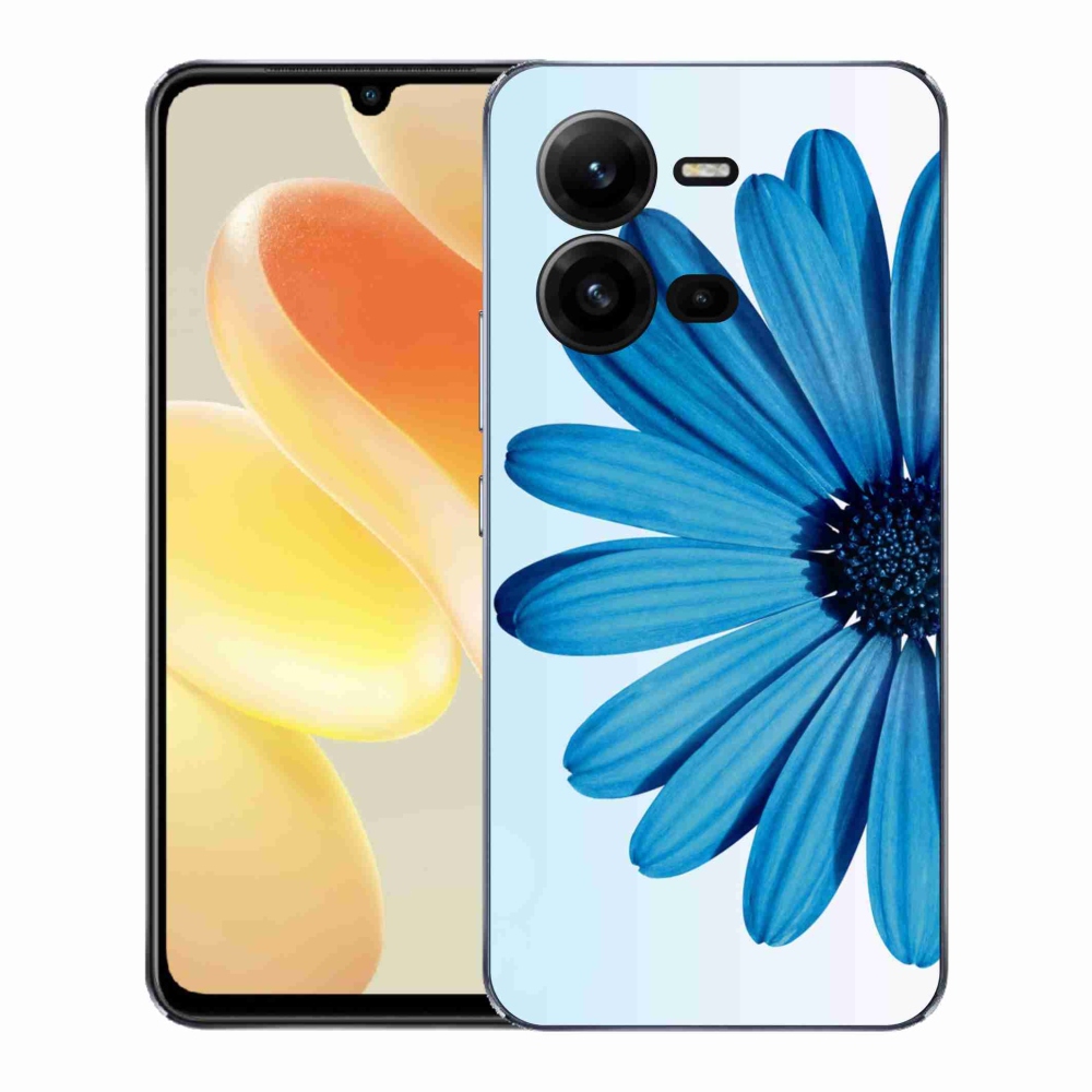 Gelový kryt mmCase na Vivo X80 Lite - modrá kopretina
