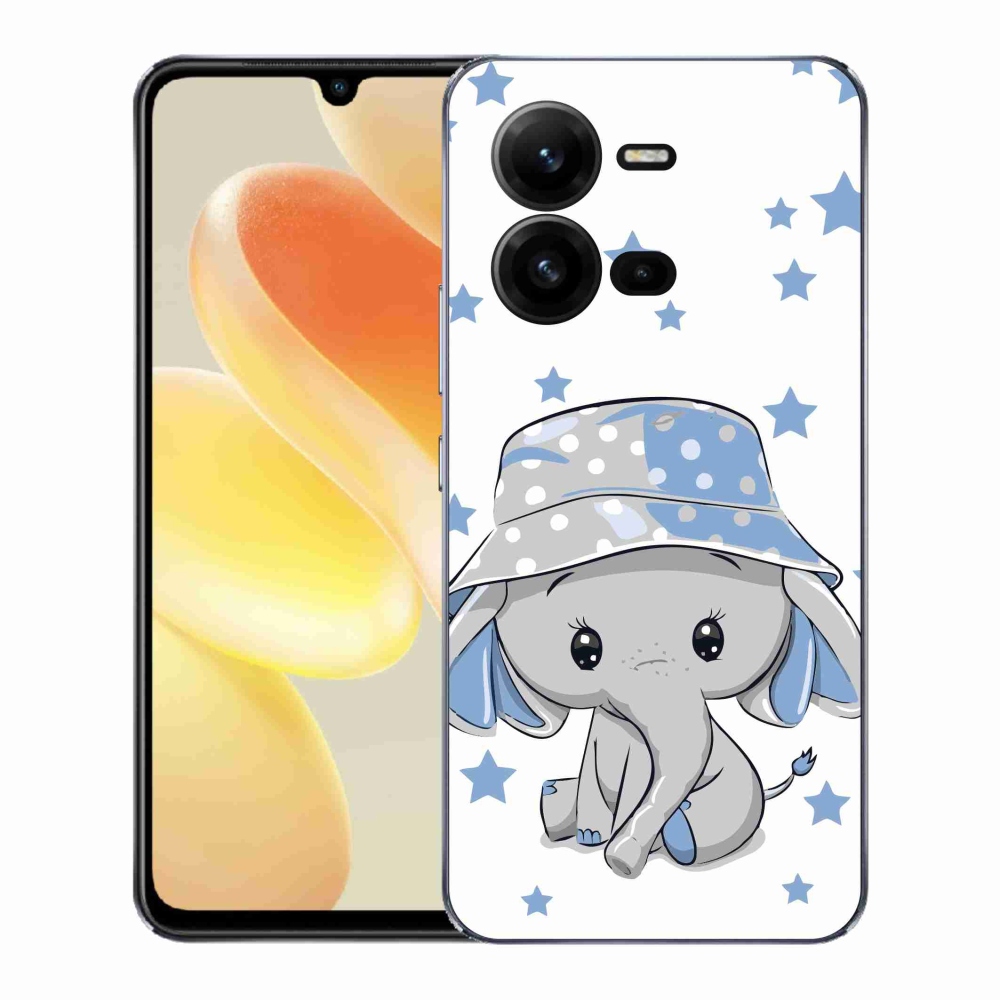 Gelový kryt mmCase na Vivo X80 Lite - modrý slon