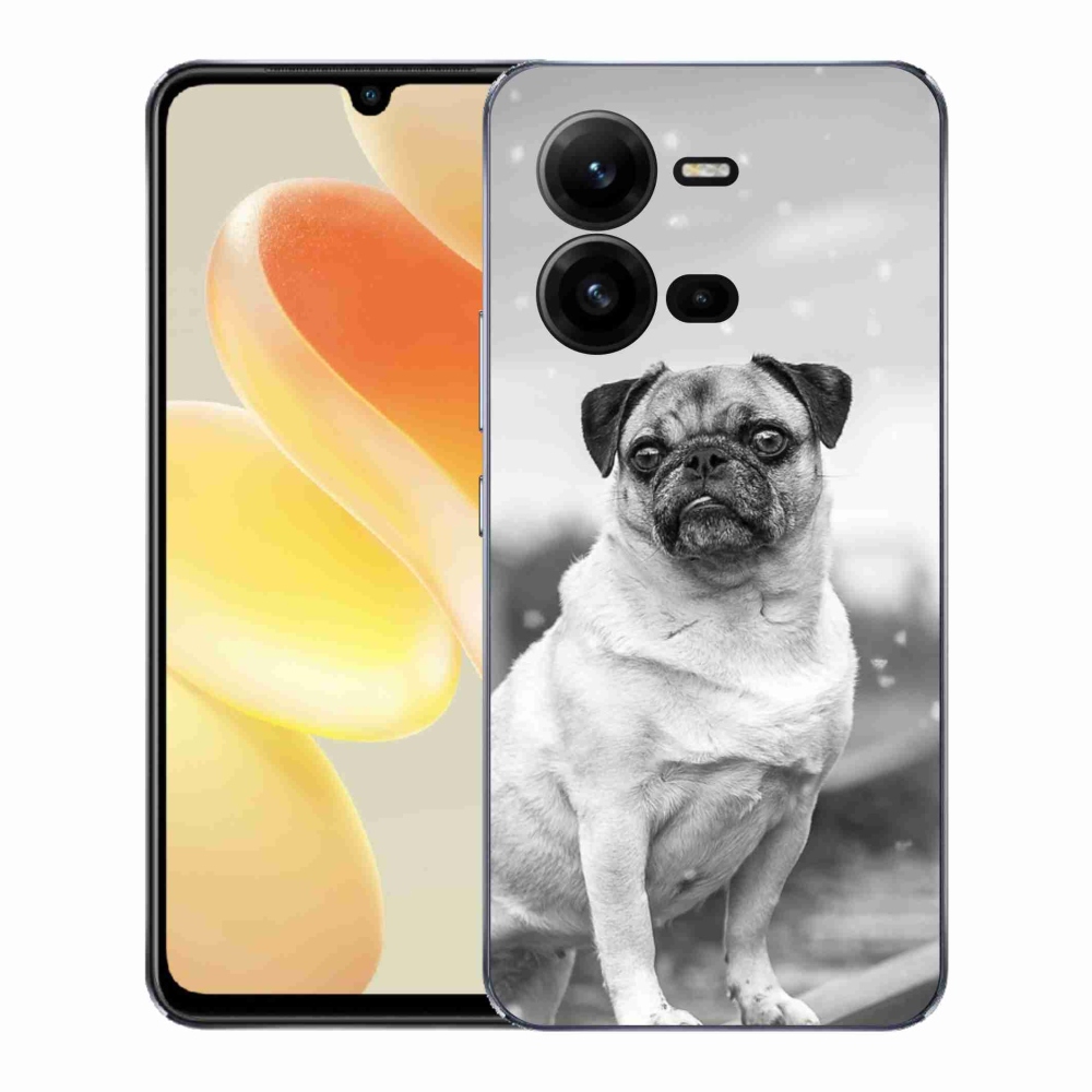 Gelový kryt mmCase na Vivo X80 Lite - mops