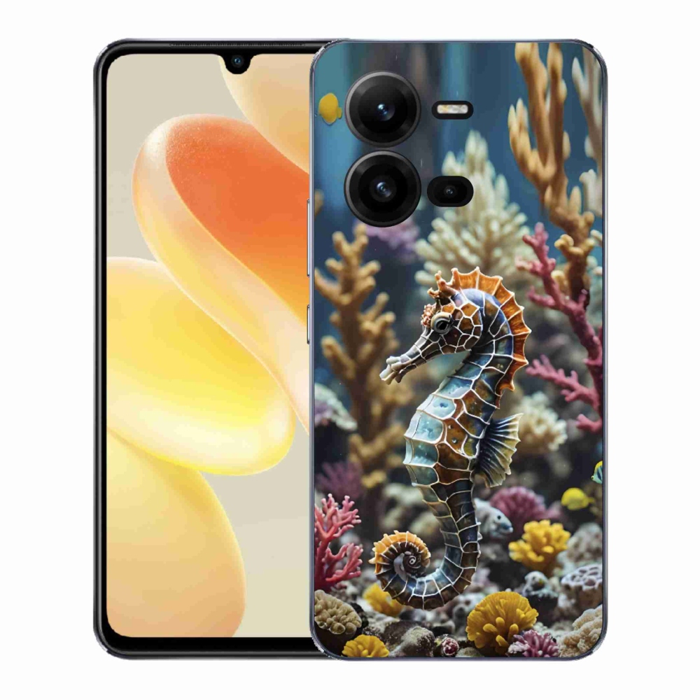 Gelový kryt mmCase na Vivo X80 Lite - mořský koník 2