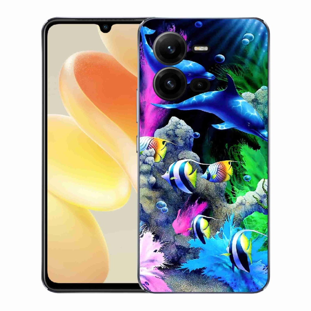 Gelový kryt mmCase na Vivo X80 Lite - mořský svět