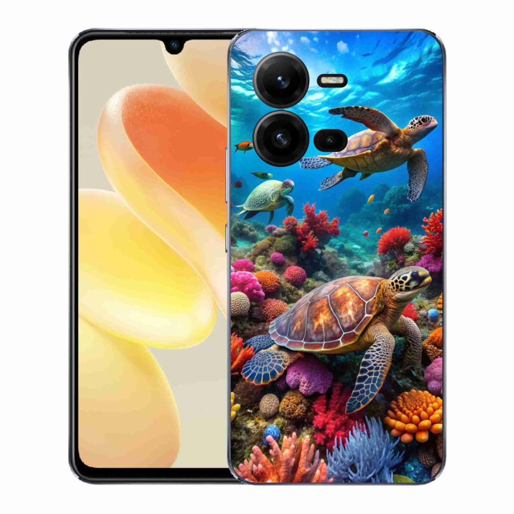 Gelový kryt mmCase na Vivo X80 Lite - mořský svět 2