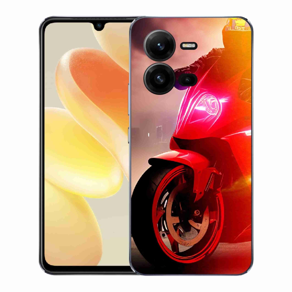 Gelový kryt mmCase na Vivo X80 Lite - motorka