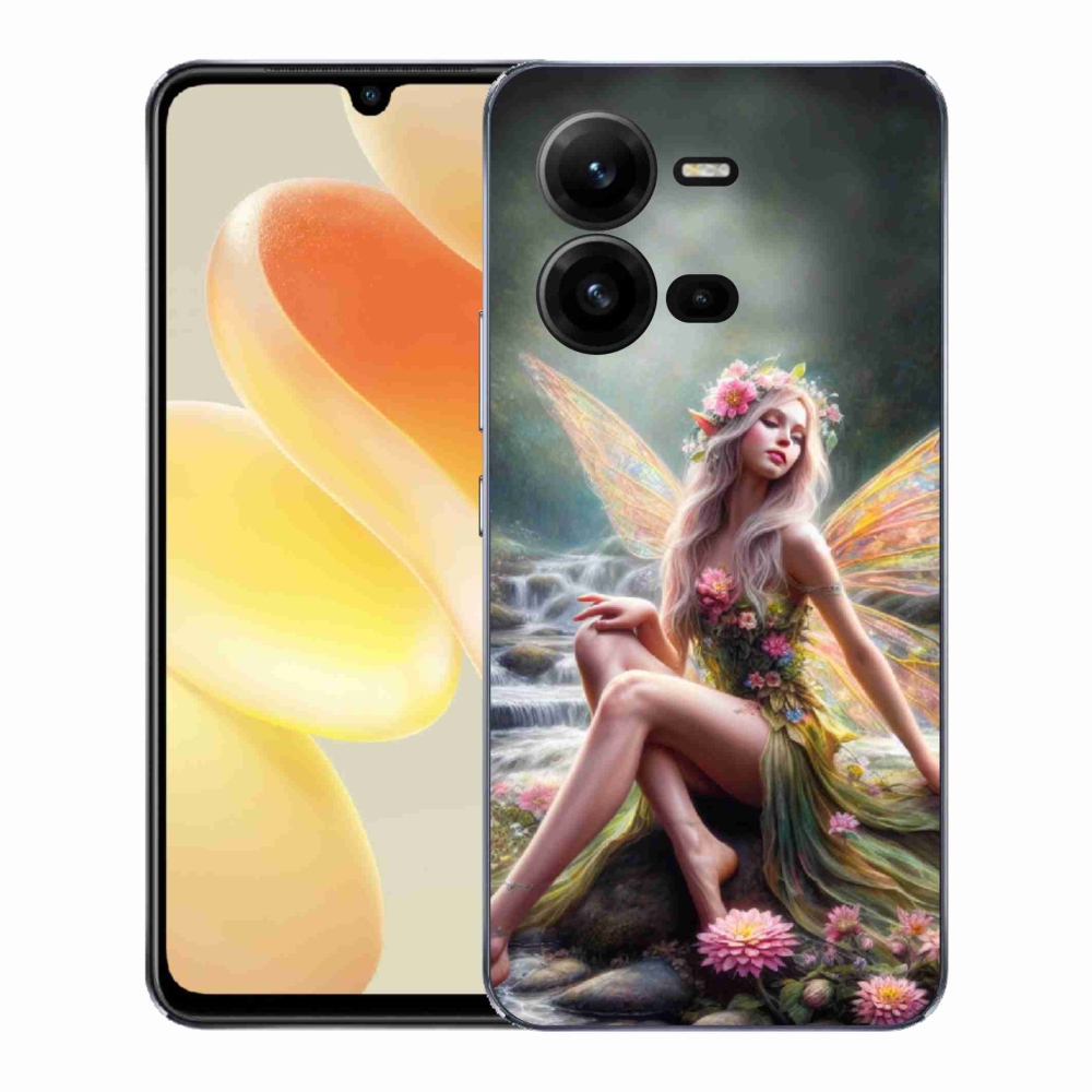 Gelový kryt mmCase na Vivo X80 Lite - motýlí žena 1