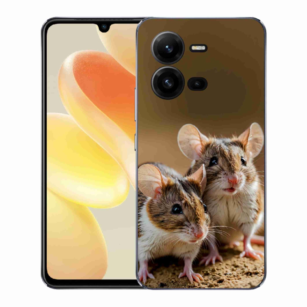 Gelový kryt mmCase na Vivo X80 Lite - myší duo