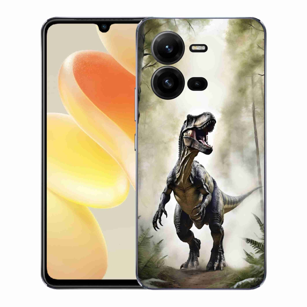 Gelový kryt mmCase na Vivo X80 Lite - naštvaný T-Rex