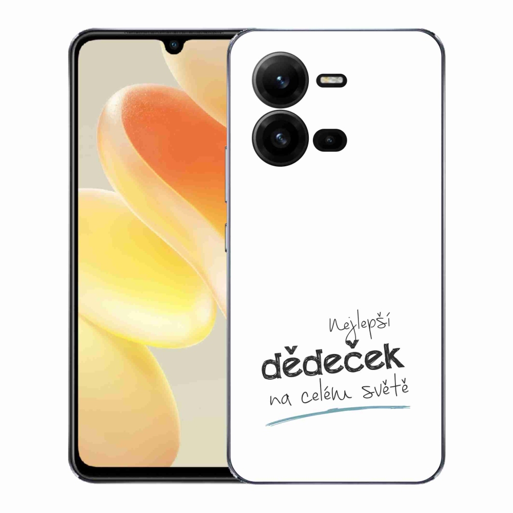 Gelový kryt mmCase na Vivo X80 Lite - nejlepší dědeček 3 bílé pozadí