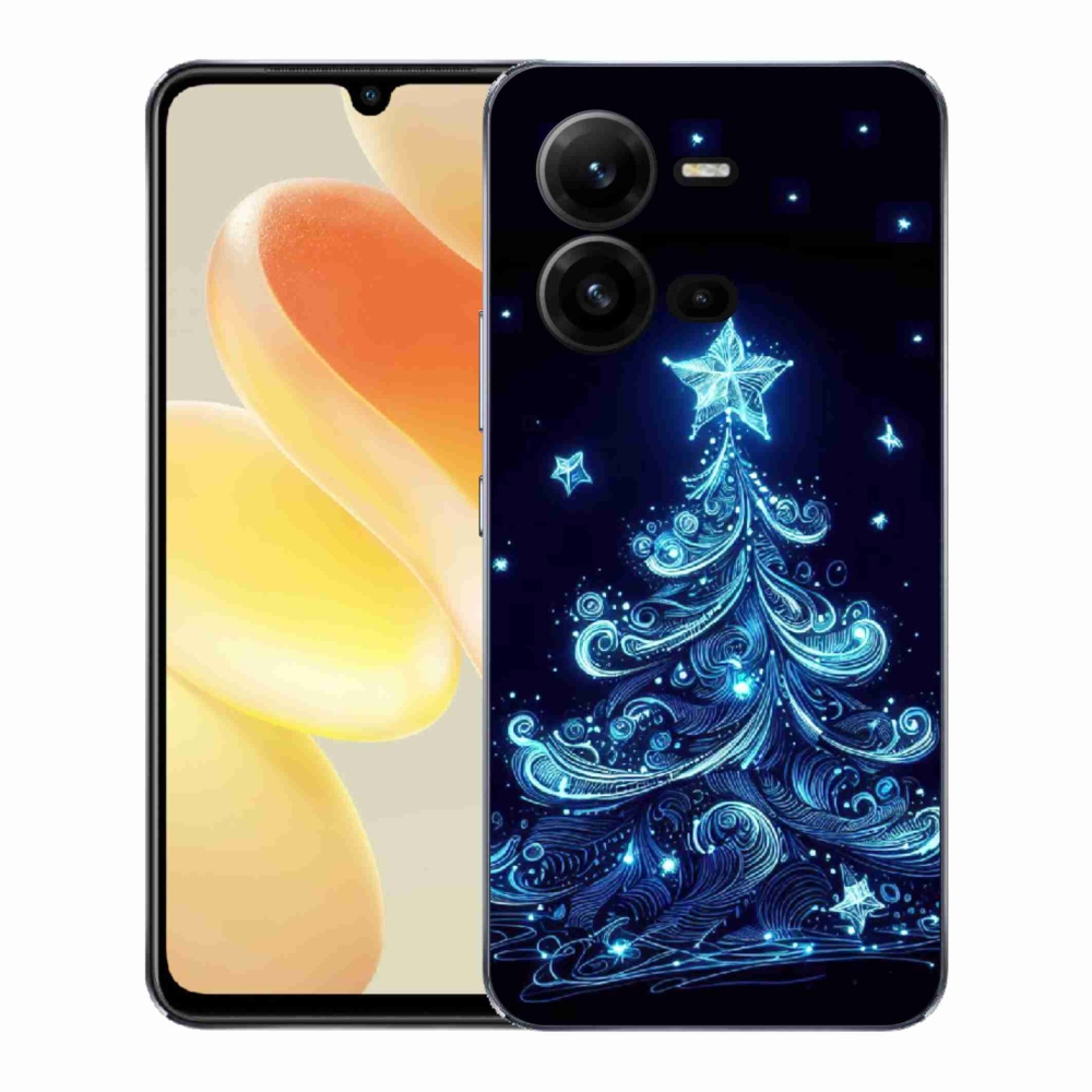 Gelový kryt mmCase na Vivo X80 Lite - neonový vánoční stromek 4