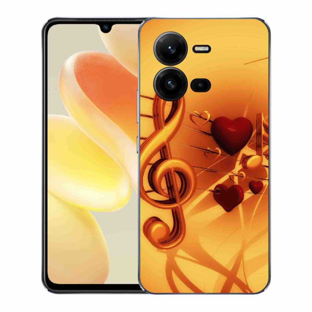 Gelový kryt mmCase na Vivo X80 Lite - noty