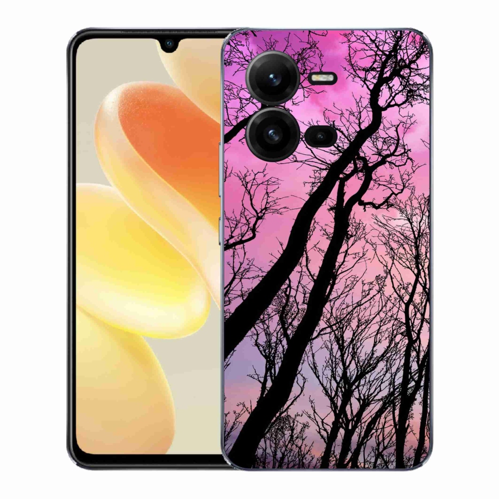 Gelový kryt mmCase na Vivo X80 Lite - opadané stromy
