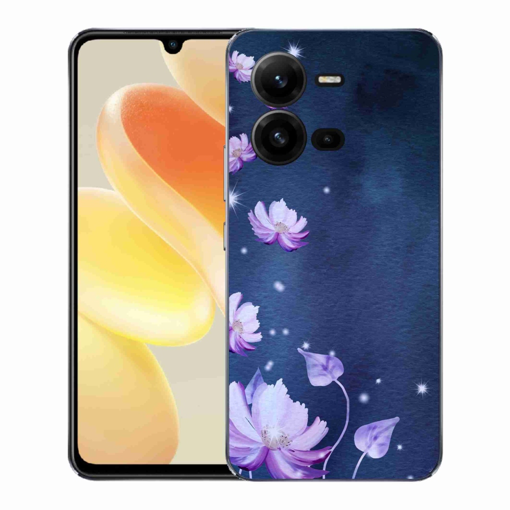 Gelový kryt mmCase na Vivo X80 Lite - padající květy