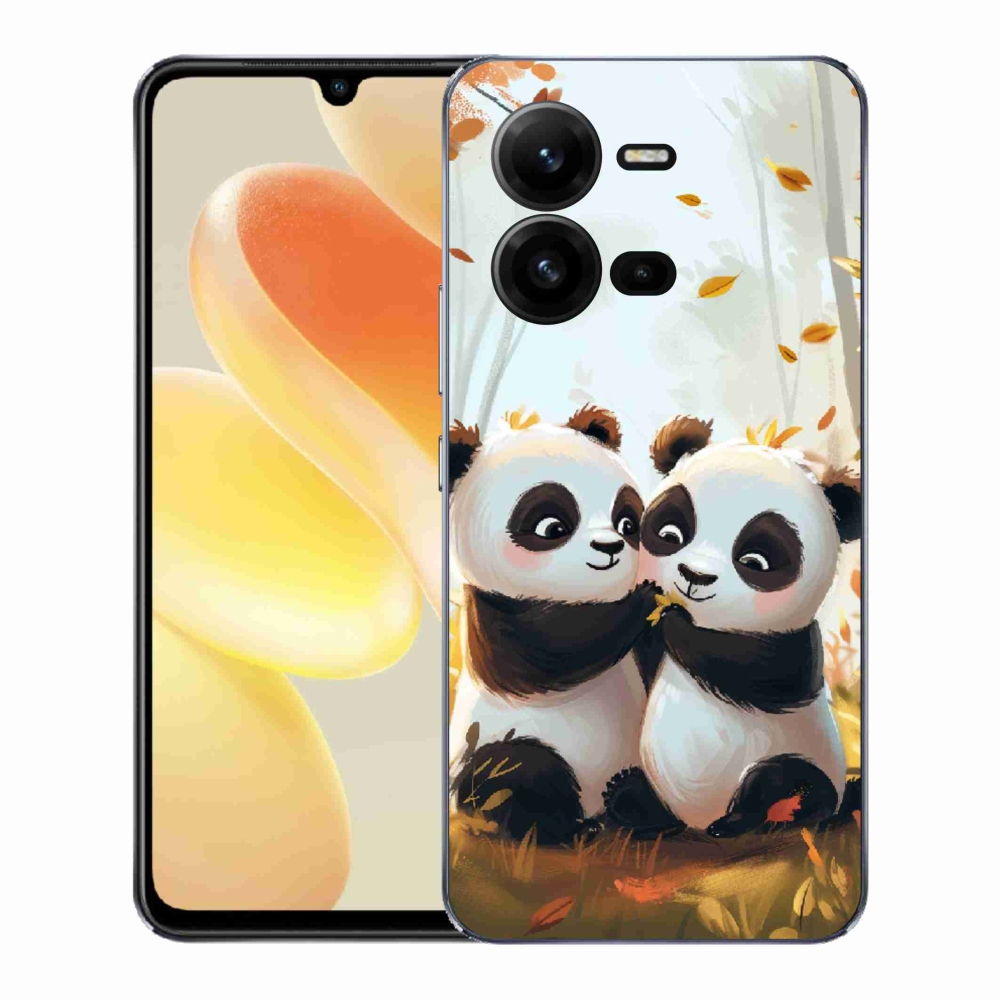 Gelový kryt mmCase na Vivo X80 Lite - pandy