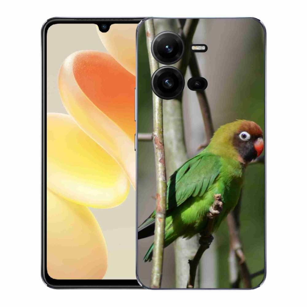 Gelový kryt mmCase na Vivo X80 Lite - papoušek agapornis