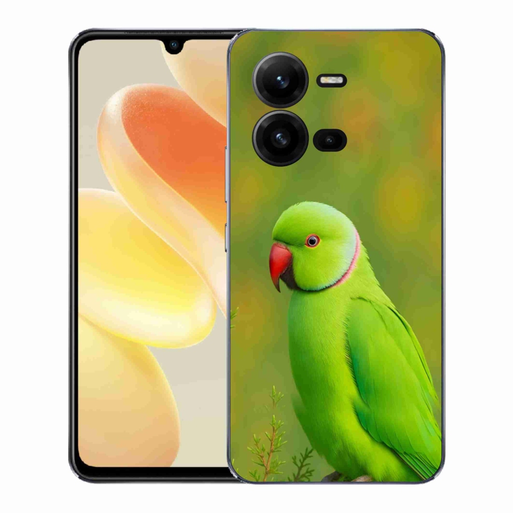 Gelový kryt mmCase na Vivo X80 Lite - papoušek alexandr 2