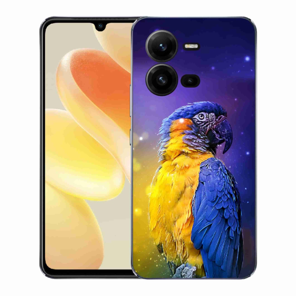 Gelový kryt mmCase na Vivo X80 Lite - papoušek ara 1