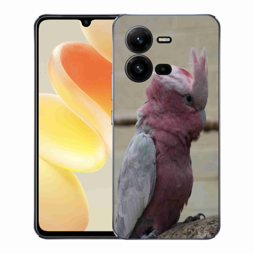 Gelový kryt mmCase na Vivo X80 Lite - papoušek kakadu růžový