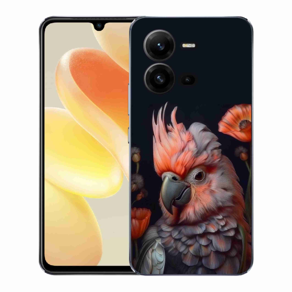 Gelový kryt mmCase na Vivo X80 Lite - papoušek kakadu v barvách