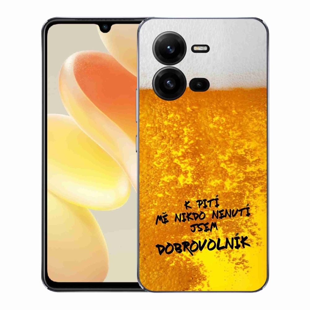 Gelový kryt mmCase na Vivo X80 Lite - pivní motiv 4