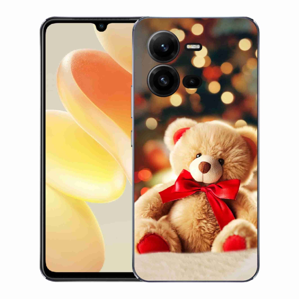 Gelový kryt mmCase na Vivo X80 Lite - plyšový medvídek