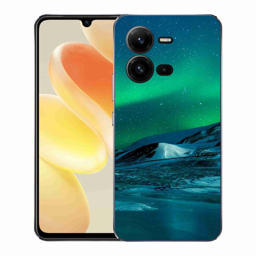 Gelový kryt mmCase na Vivo X80 Lite - polární záře
