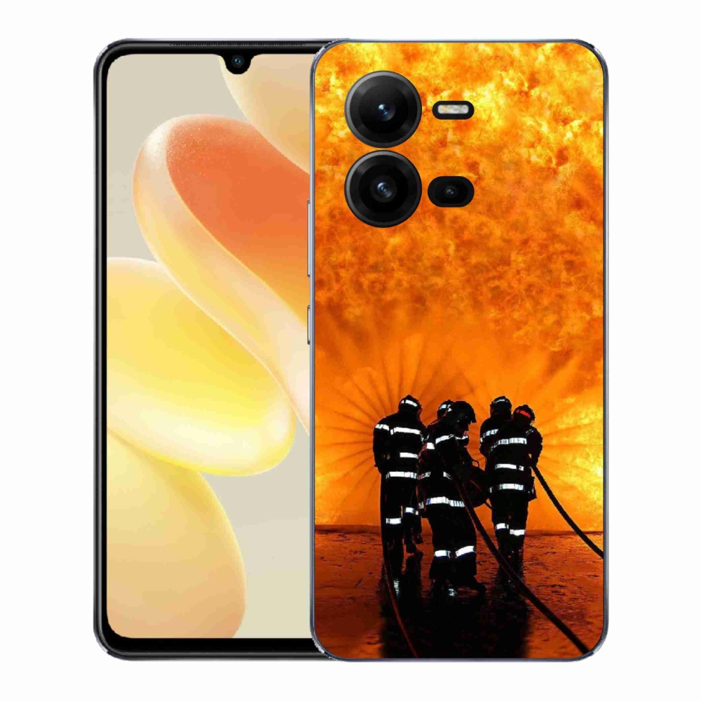 Gelový kryt mmCase na Vivo X80 Lite - požár