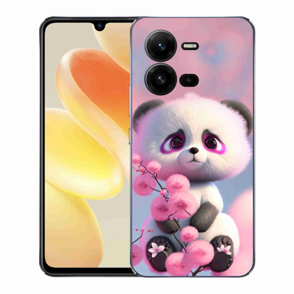 Gelový kryt mmCase na Vivo X80 Lite - roztomilá panda 1