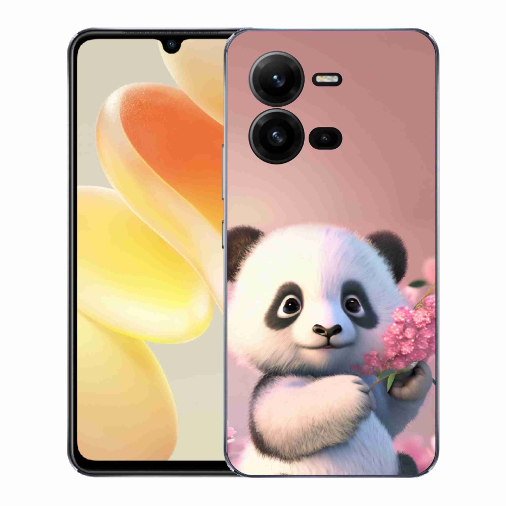 Gelový kryt mmCase na Vivo X80 Lite - roztomilá panda