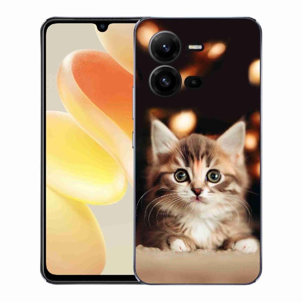 Gelový kryt mmCase na Vivo X80 Lite - roztomilé kotě 2