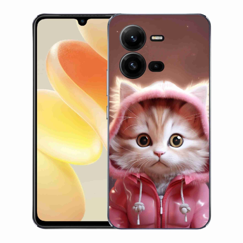 Gelový kryt mmCase na Vivo X80 Lite - roztomilé kotě 3