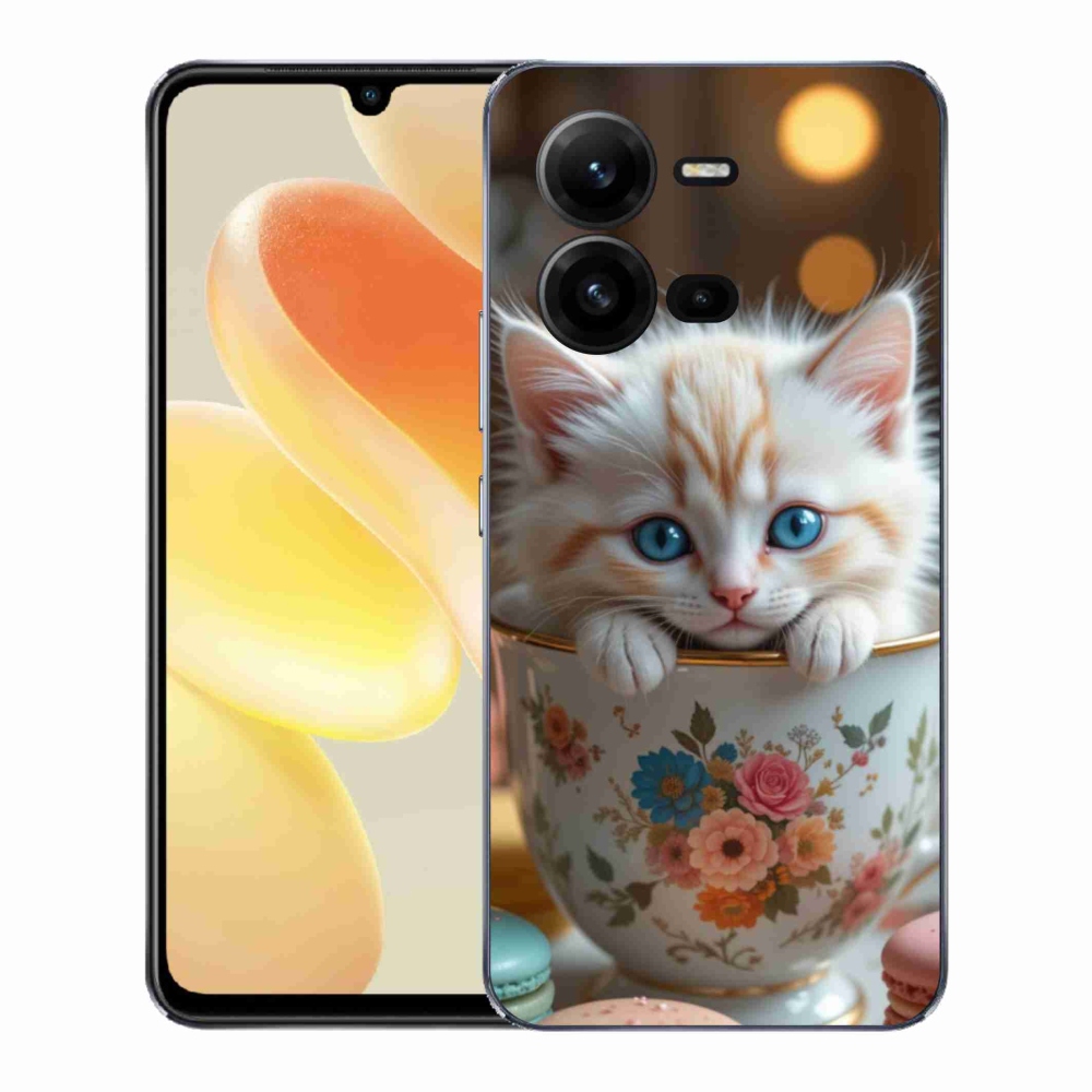 Gelový kryt mmCase na Vivo X80 Lite - roztomilé kotě 6