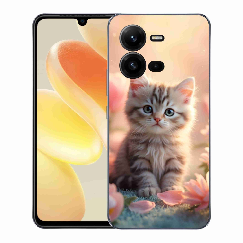 Gelový kryt mmCase na Vivo X80 Lite - roztomilé kotě 8