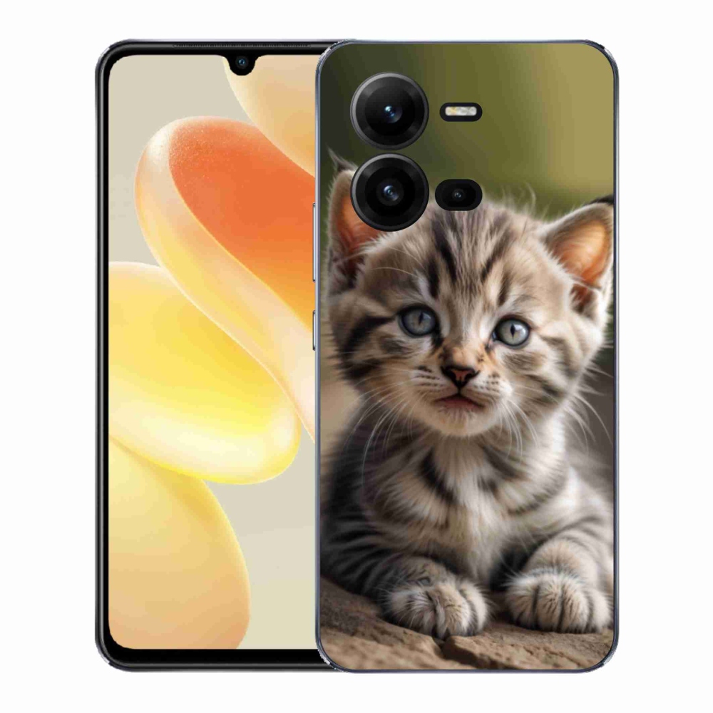 Gelový kryt mmCase na Vivo X80 Lite - roztomilé kotě 9