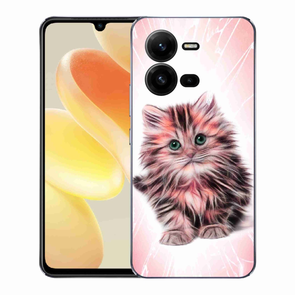 Gelový kryt mmCase na Vivo X80 Lite - roztomilé kotě