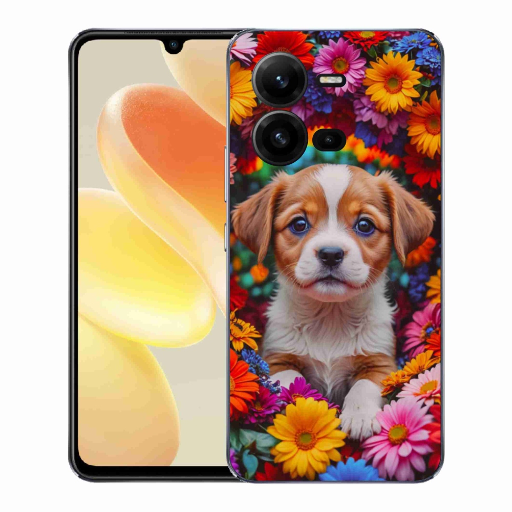 Gelový kryt mmCase na Vivo X80 Lite - roztomilé štěně
