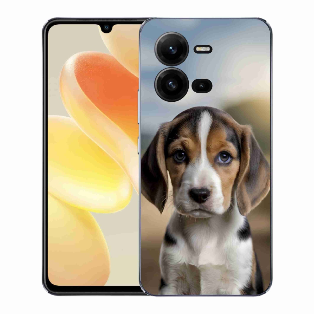 Gelový kryt mmCase na Vivo X80 Lite - roztomilý bígl