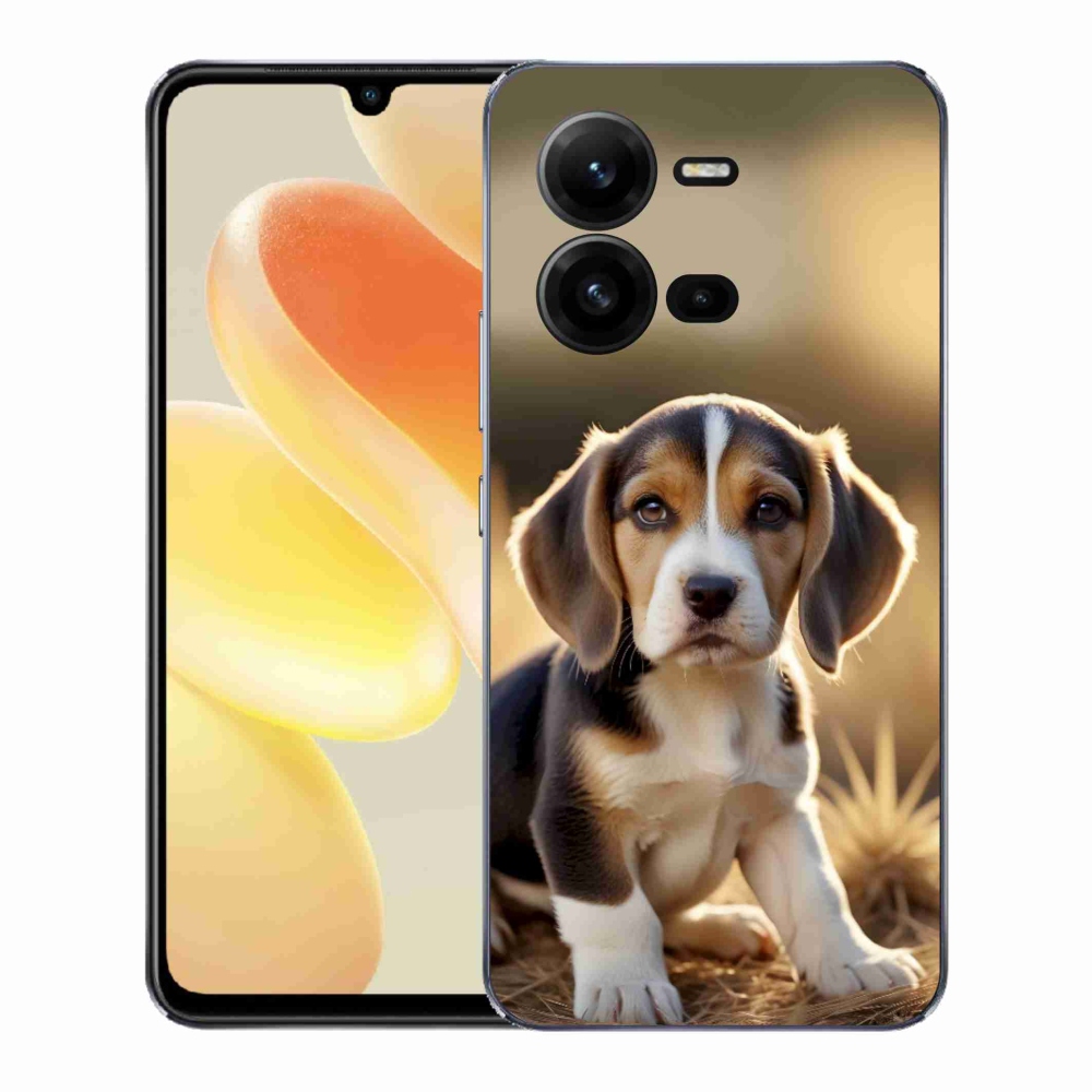 Gelový kryt mmCase na Vivo X80 Lite - roztomilý bígl