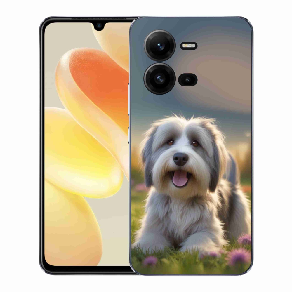 Gelový kryt mmCase na Vivo X80 Lite - roztomilý havanský psík