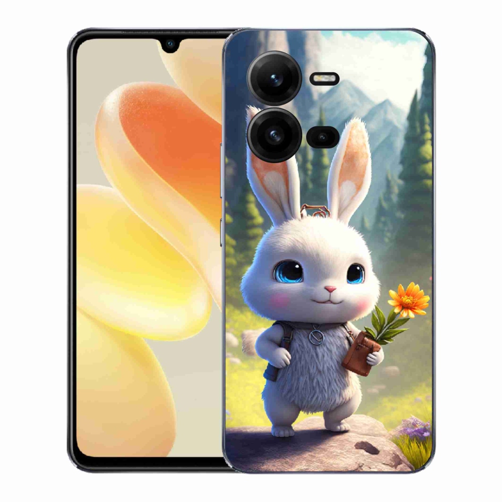 Gelový kryt mmCase na Vivo X80 Lite - roztomilý králíček
