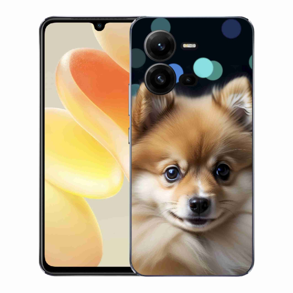 Gelový kryt mmCase na Vivo X80 Lite - roztomilý pomeranian