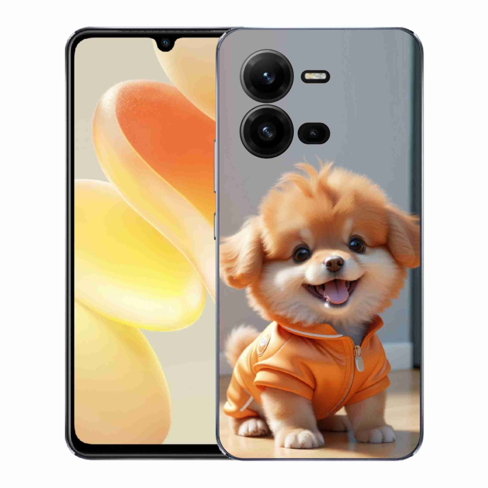 Gelový kryt mmCase na Vivo X80 Lite - roztomilý pomeranian v mikině