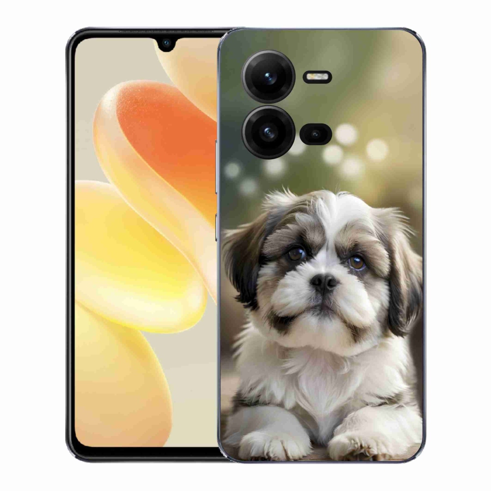 Gelový kryt mmCase na Vivo X80 Lite - roztomilý shih-tzu
