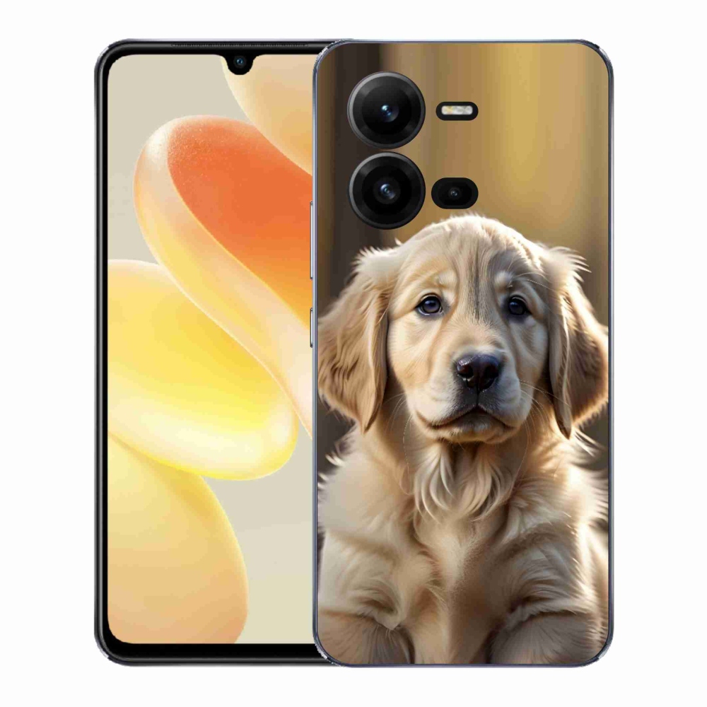 Gelový kryt mmCase na Vivo X80 Lite - roztomilý zlatý retrívr
