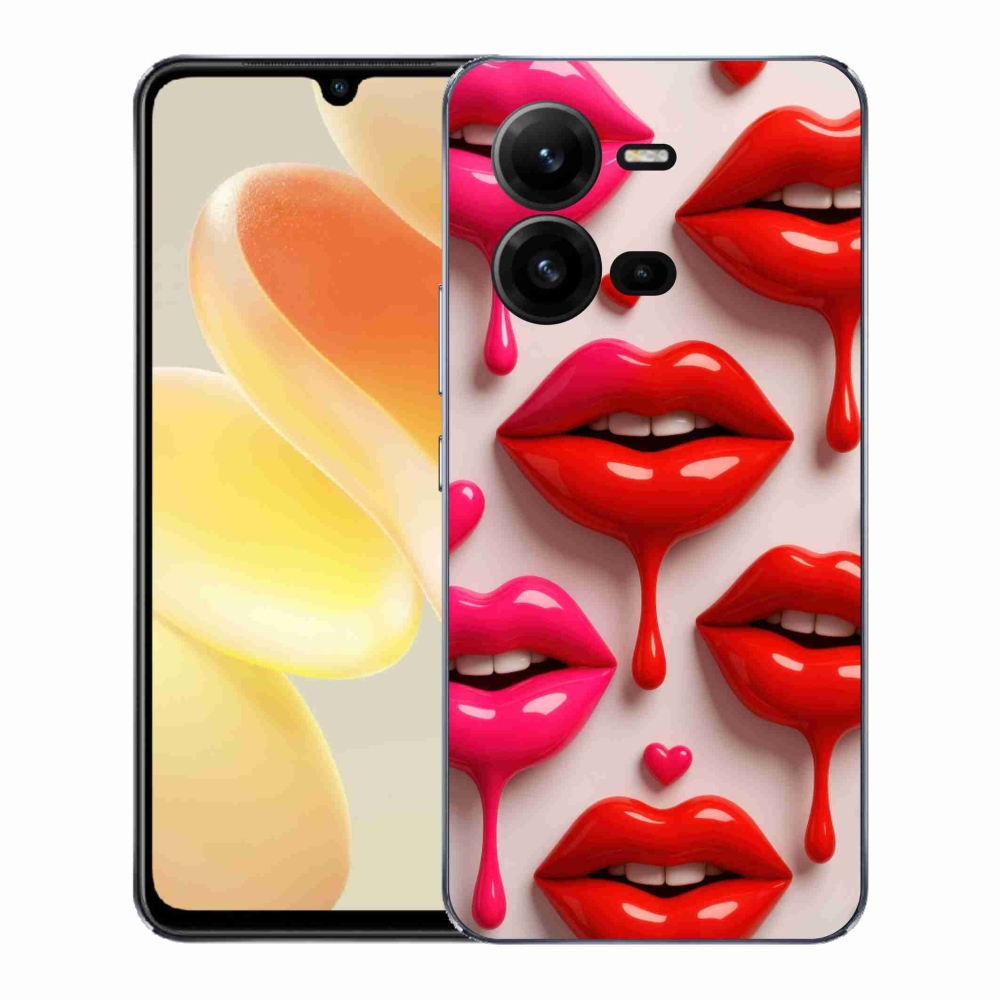 Gelový kryt mmCase na Vivo X80 Lite - rty 2