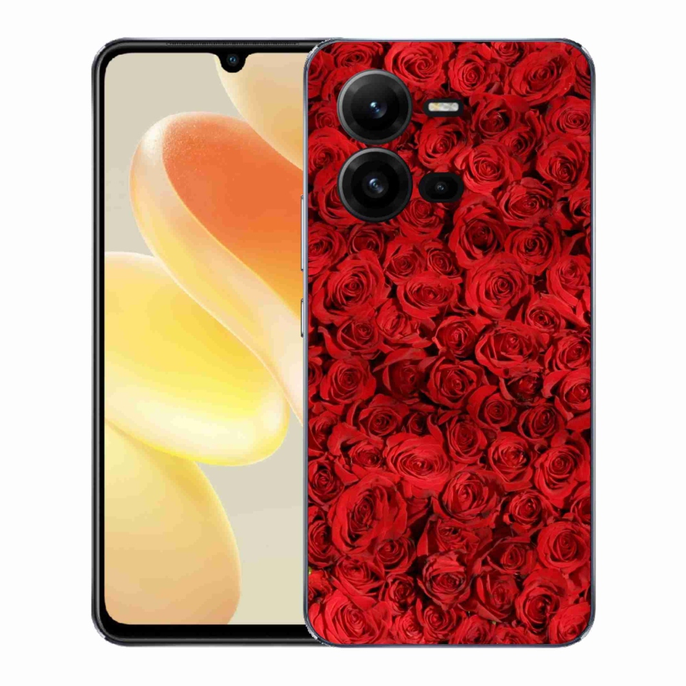 Gelový kryt mmCase na Vivo X80 Lite - růže